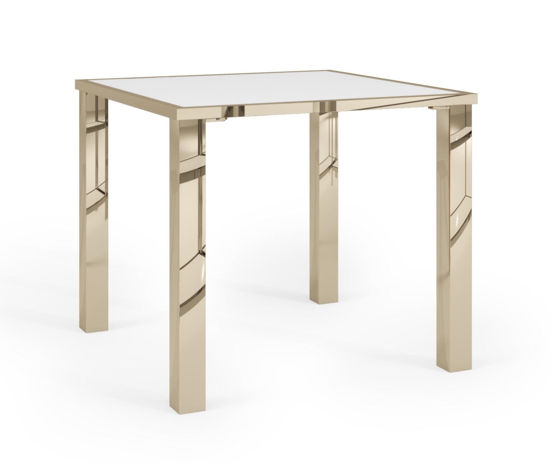 Bowery Dining Table 30 normal leg Polished Gold White copy 1 scaled Event Furniture