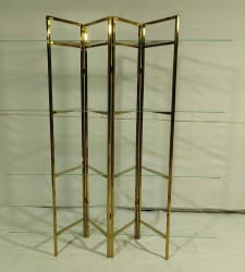 Gold Accordion Bar Shelf Display