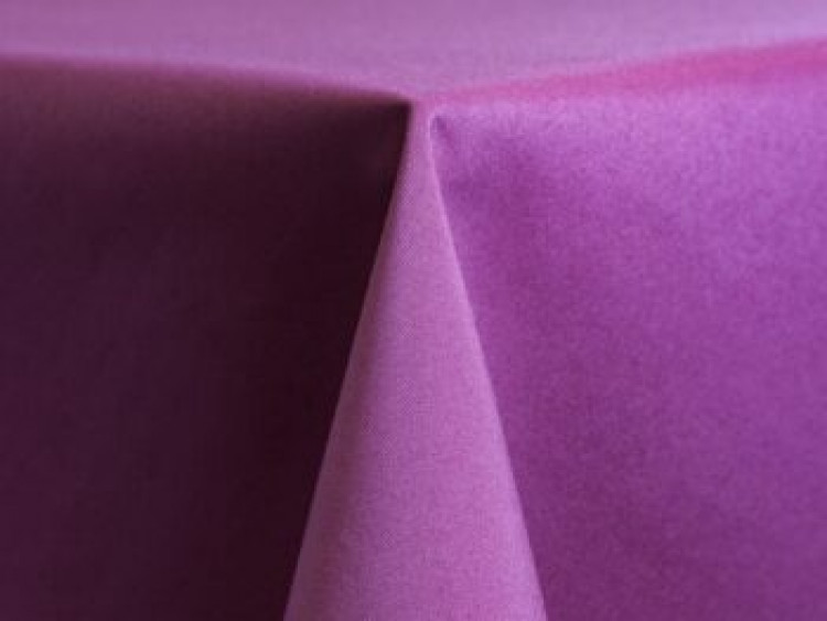 Plum Polyester Linen