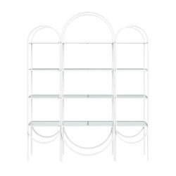 White Round Arch Display Shelf 3 piece set