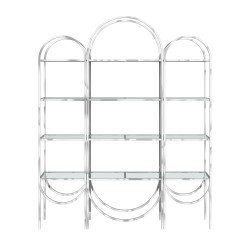 Silver Round Arch Display Shelf 3 piece set