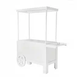 White Candy Display Cart / Wagon