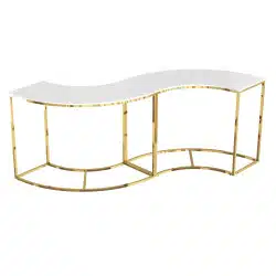 Elegant White & Gold side Table Display