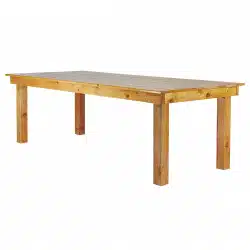 Honey Farm Table Wood Leg 8' X 42