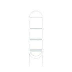 White Round Arch Display Shelf (side)