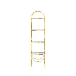 Gold Round Arch Display Shelf (side)
