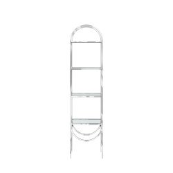 Silver Round Arch Display Shelf (side)