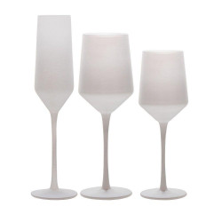 White Matte Glassware Collection