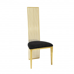 Gold Florence Chair Black