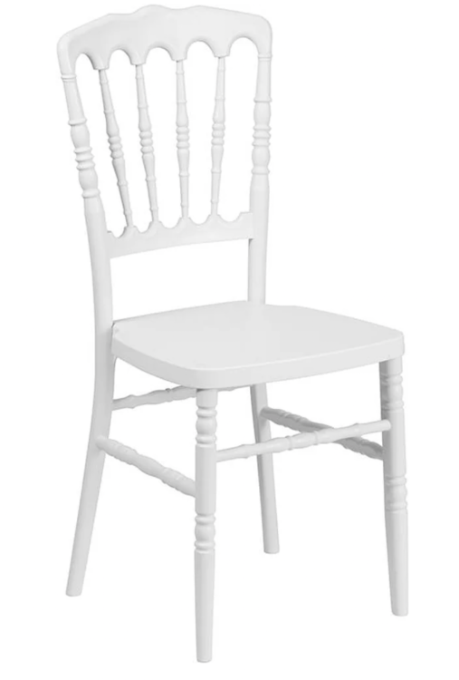 White Napoleon Back Chair