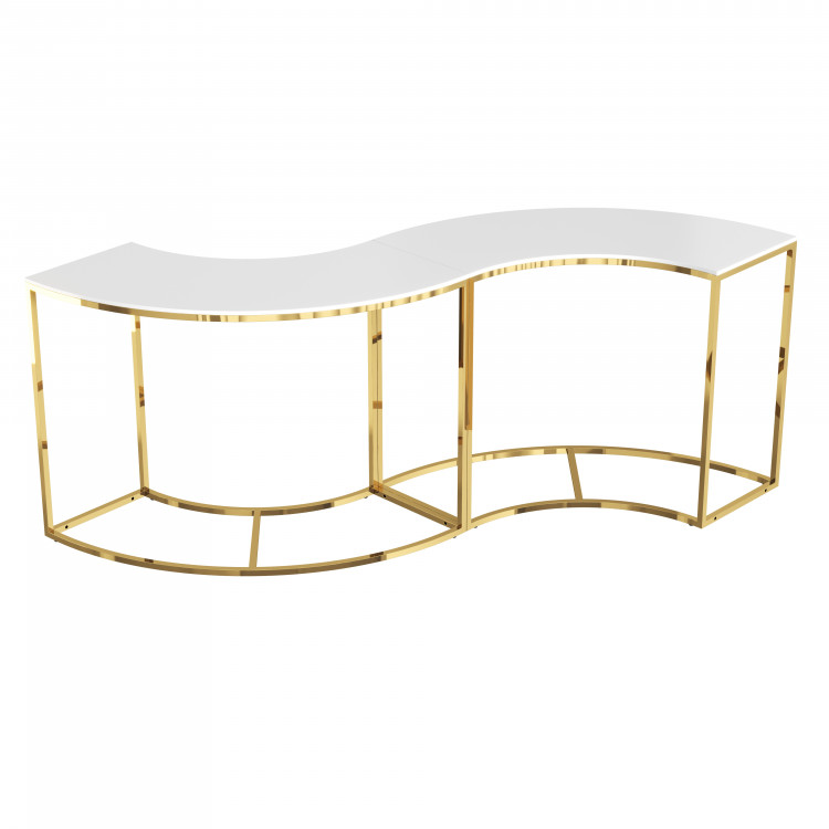 Elegant White & Gold side Table Display