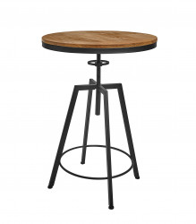 Factory Cocktail Airport Highboy Table (adjustable)