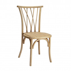 Natural Wood Willow Chair Talulla - Rattan Seat