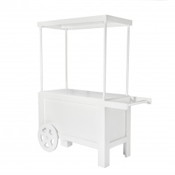 White Candy Display Cart/Wagon