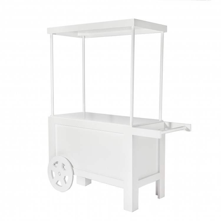 White Candy Display Cart/Wagon