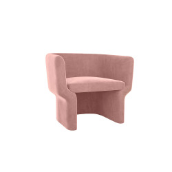 Cachet Club Chair - Blush Velvet Skin