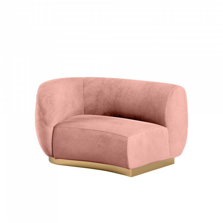 Colette Cascade Left - Blush Velvet