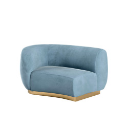 Colette Cascade Left - Rain Velvet