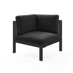 Finn - Chandler Black Boucle Corner - Black Frame