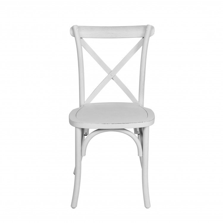 Wood White Wash X CrossBack Chair