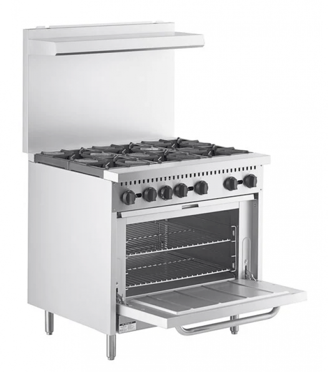 Standard Oven  with 6 Burner 36 Range  Liquid Propane