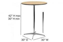 cocktail table 1700601892 3 30" Airport Highboy Table