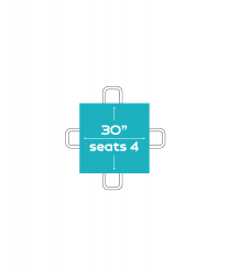 Square Testing Tables (Seats 4 People)