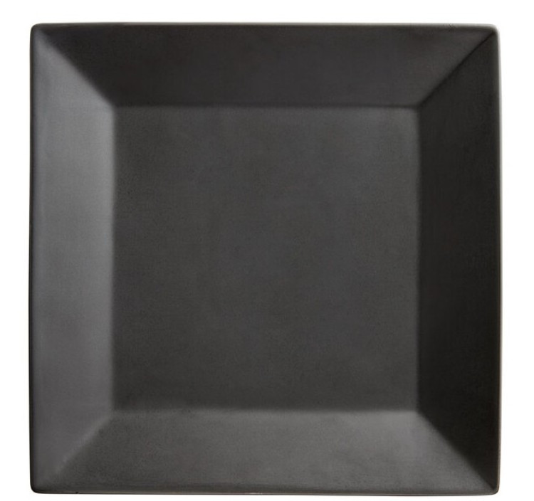 Black square Plate 6 1/2 12 (12 Pcs)