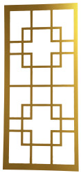 Room Divider Black Gold French Window