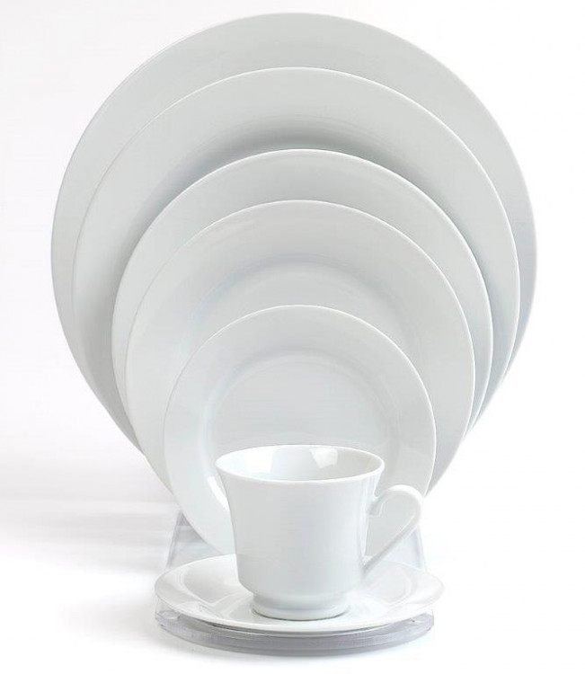 Solid White China