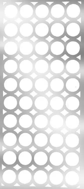 Room Divider White Silver Bubble