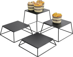 Dessert Table Risers Display Stands Food display Black Metal