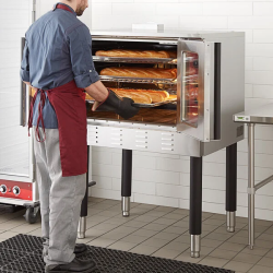 Propane20oven 1759332799 Single Deck Standard Depth Full Size Liquid Propane Convection Oven with Legs - 54,000 BTU