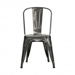 Gunmetal Tolix Bistro Cafe Oscar  Chair