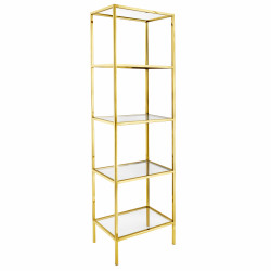 A120Rental Shelf202 2 1697210937 Gold Draped Arch Display Shelf - 3 Piece Set