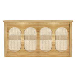 Natural Wood Rattan Bar - 8' original