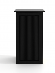 Pedestals Black Ribbed Front 4K 1702569901 Black Wood Ribbed Fluted Pedestal 24"