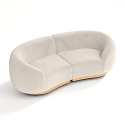 Image20338 1770057309 Colette Cascade Arc Sofa Loveseat - Velvet