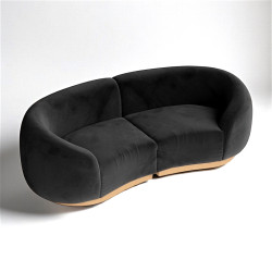 Image20349 1770057309 Colette Cascade Arc Sofa Loveseat - Velvet