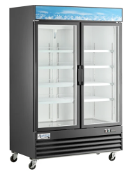 Refrigerator Double DISPLAY  Swing Glass