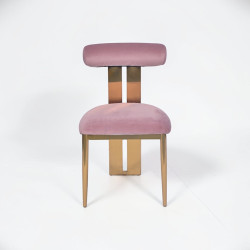 Atarah Dining Chair - Blush Velvet
