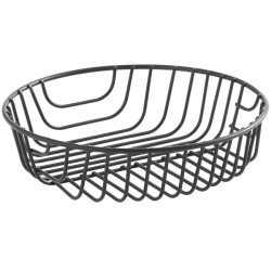 8 x 2 Round Black Wire Basket (Bread Basket)