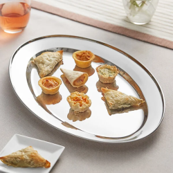 1520Oval20Stainless20Steel20Platter202 1764113382 Acopa Oval Stainless Steel Platter 15 3/4" x 10 1/2"