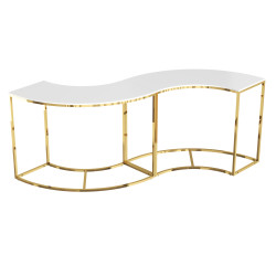 Elegant White & Gold side Table Display