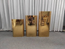 PHOTO 2023 07 25 14 22 17 2 1690335792 big 1692766620 Gold Oblong Pedestal Display - 3 Piece Set (30"-36"42")