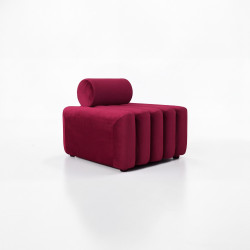 Linden Berry Velvet Chair