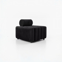 Linden Black Velvet Chair