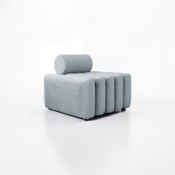 Linden Mist Velvet Chair
