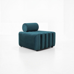 Linden Teal Velvet Chair