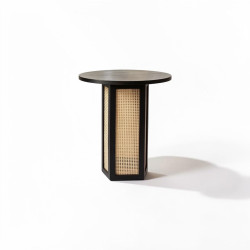 Webbed Black Cocktail Table